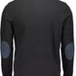 Elegant Long-Sleeved Polo with Elbow Patches