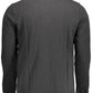 Classic Long-Sleeved Black Polo Shirt