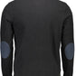 Elegant Long-Sleeved Polo with Elbow Patches
