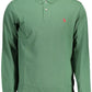 Classic Long-Sleeved Green Polo Shirt