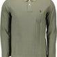 Elegant Green Long-Sleeved Polo Shirt