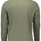 Chic Green Cotton Polo with Contrasting Details