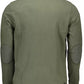 Green Elbow Patch Polo with Contrasting Details