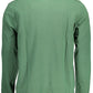 Elegant Long-Sleeve Green Polo Shirt