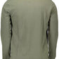 Elegant Green Long-Sleeved Polo Shirt
