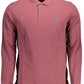 Elegant Long-Sleeved Purple Polo Shirt