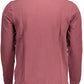 Elegant Long-Sleeved Purple Polo Shirt