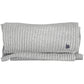 Elegant Gray Wool-Cashmere Blend Scarf