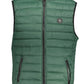 Reversible Sleeveless Puffer Jacket - Green & Blue