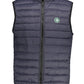 Reversible Sleeveless Puffer Jacket - Green & Blue