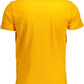 Elegant Orange Crew Neck Logo Tee