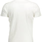 Crisp White Cotton Crew Neck Tee with Logo