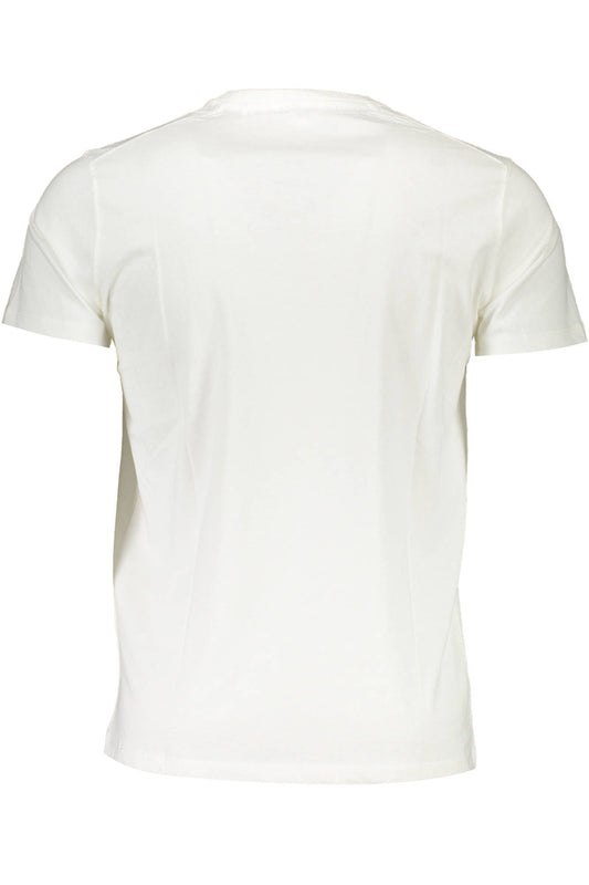 Classic White Embroidered Crew Neck Tee