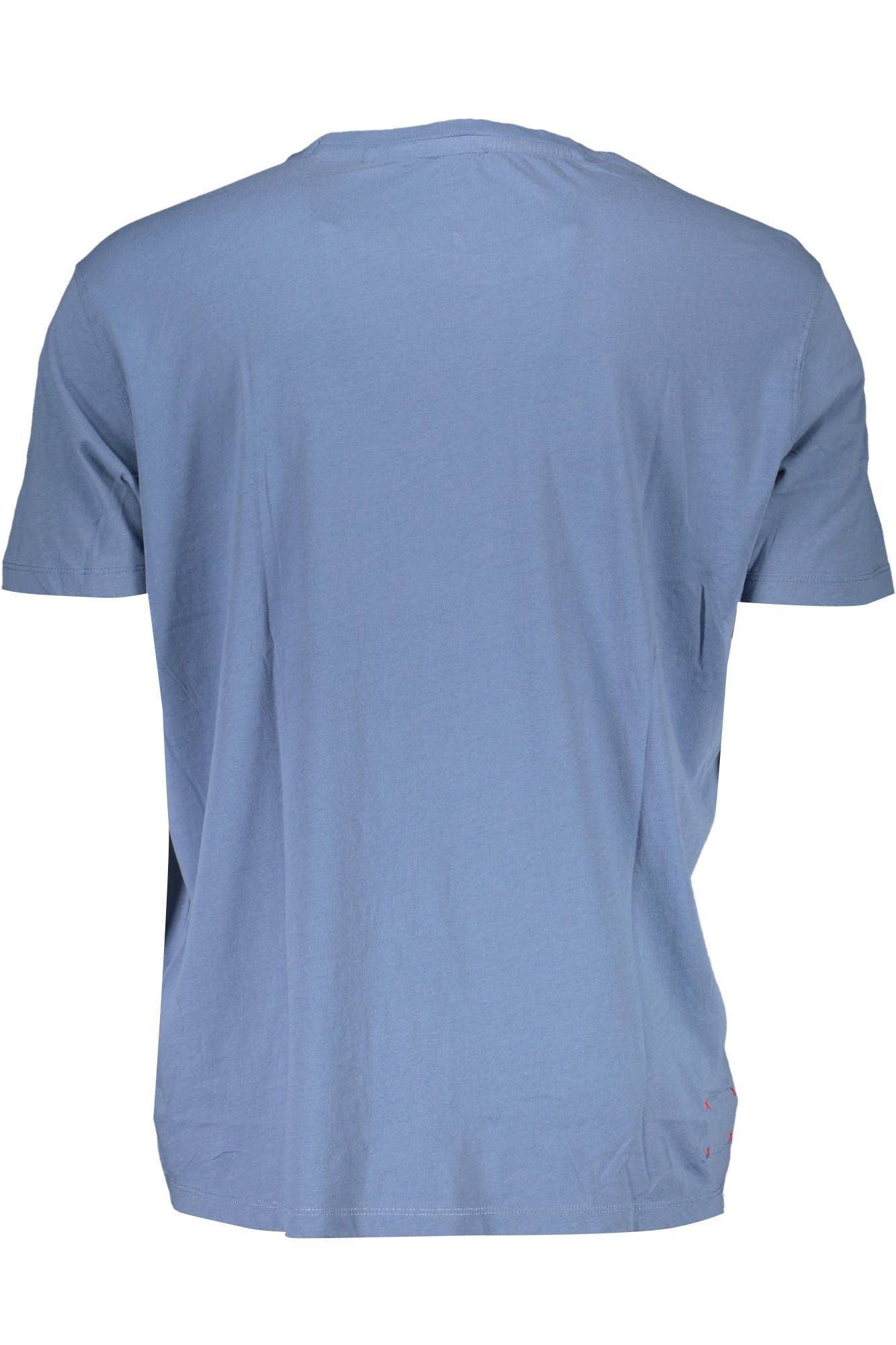 Crew Neck Cotton Tee with Logo Print