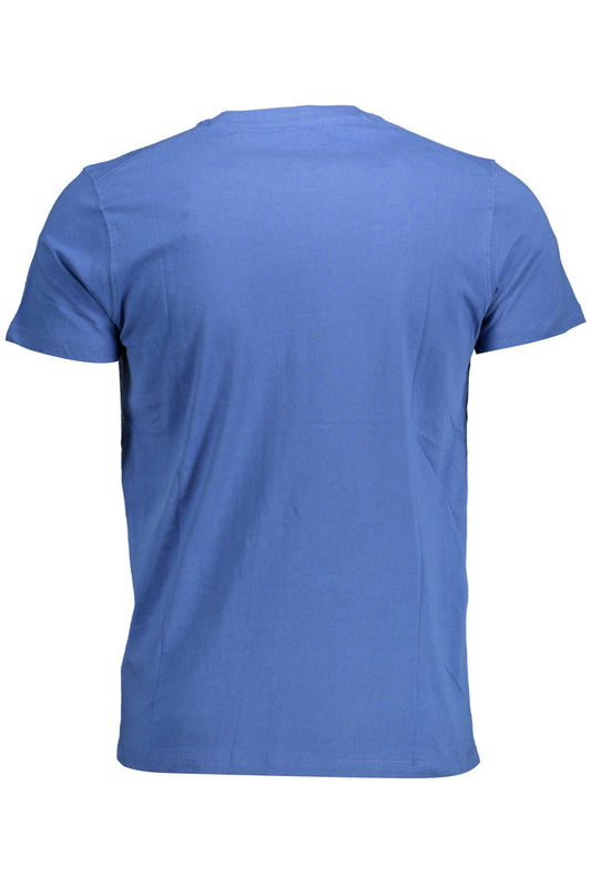 Classic Blue Crew Neck Cotton Tee