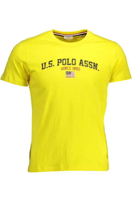 Sunny Yellow Crew Neck Logo Tee