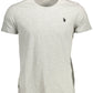 Essential Gray Embroidered Logo Tee
