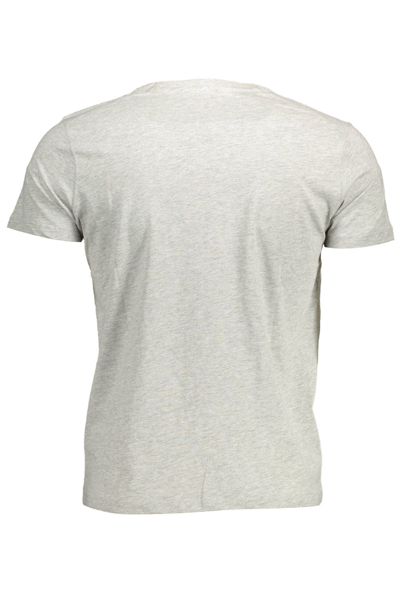 Essential Gray Embroidered Logo Tee