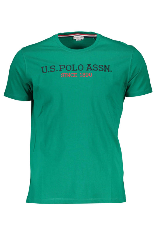 Emerald Crew Neck Embroidered Logo Tee