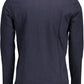 Chic Blue Printed Cotton Tee for Men
