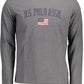 Elegant Gray Printed Logo Tee