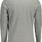 Elegant Gray Printed Long Sleeve Tee