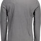 Elegant Gray Printed Logo Tee