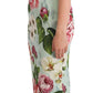 Elegant Floral Midi Dress with Silk Lining