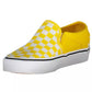 Vibrant Yellow Elastic Sports Sneakers