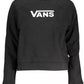 Sleek Black Cotton Sweatshirt with Logo Print