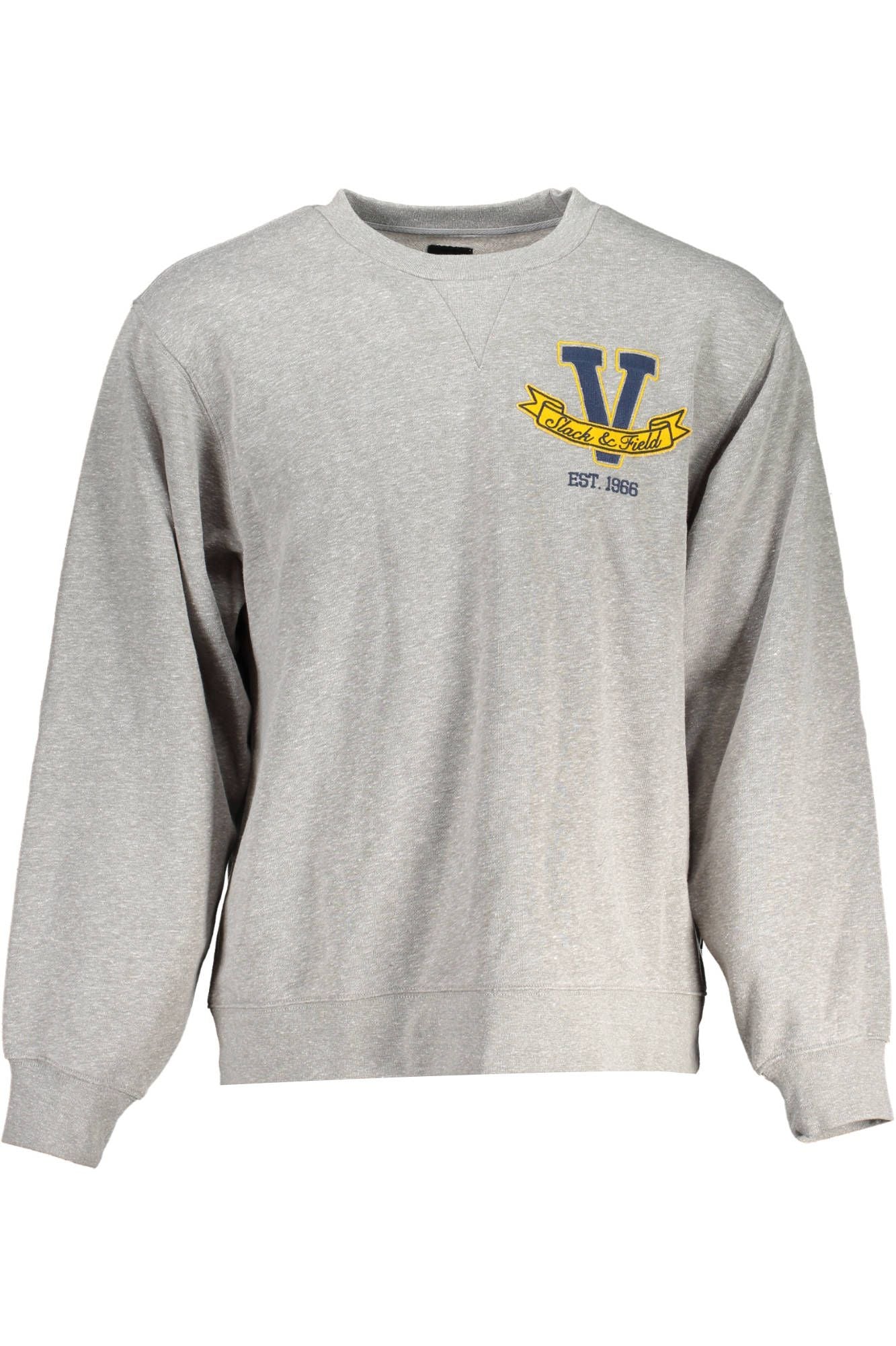 Exclusive Gray Embroidered Fleece Sweatshirt