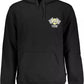 Sleek Black Hooded Long-Sleeve Sweatshirt