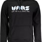Elegant Long-Sleeved Hooded Sweatshirt in Black