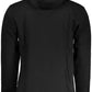 Elegant Long-Sleeved Hooded Sweatshirt in Black