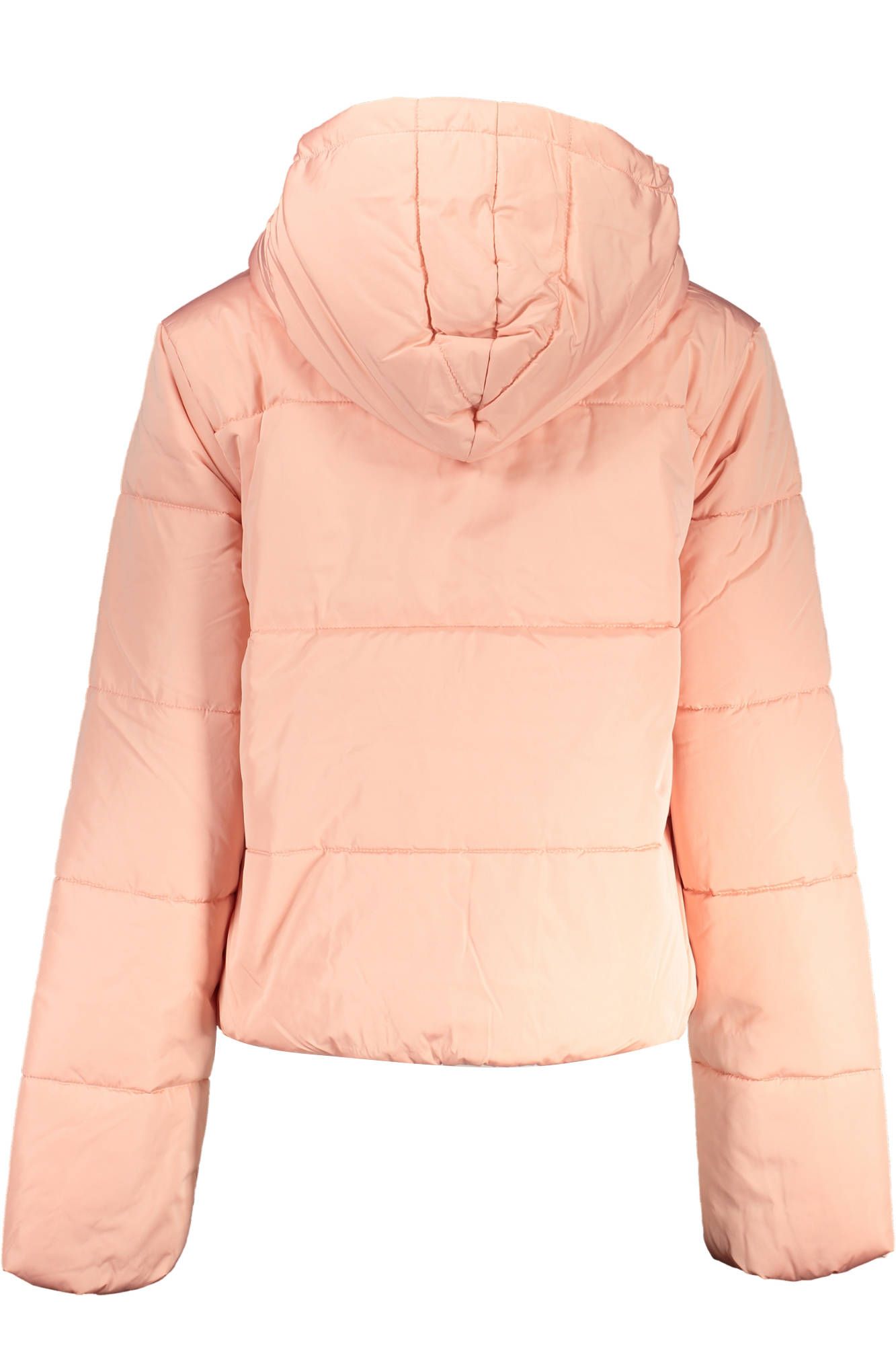 Chic Pink Hooded Long-Sleeved Jacket