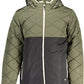 Classic Green Hooded Jacket with Logo Accent