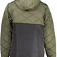 Classic Green Hooded Jacket with Logo Accent