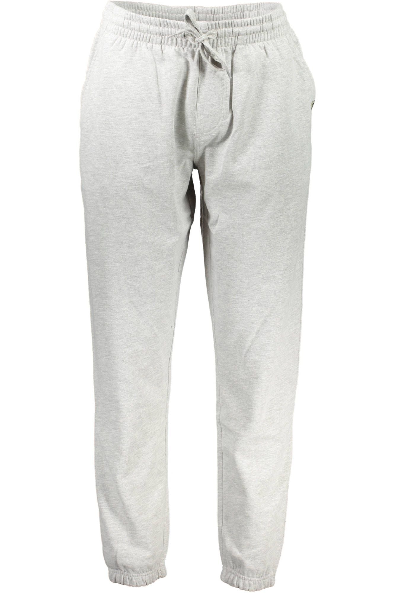 Gray Cotton Fleece Sports Trousers