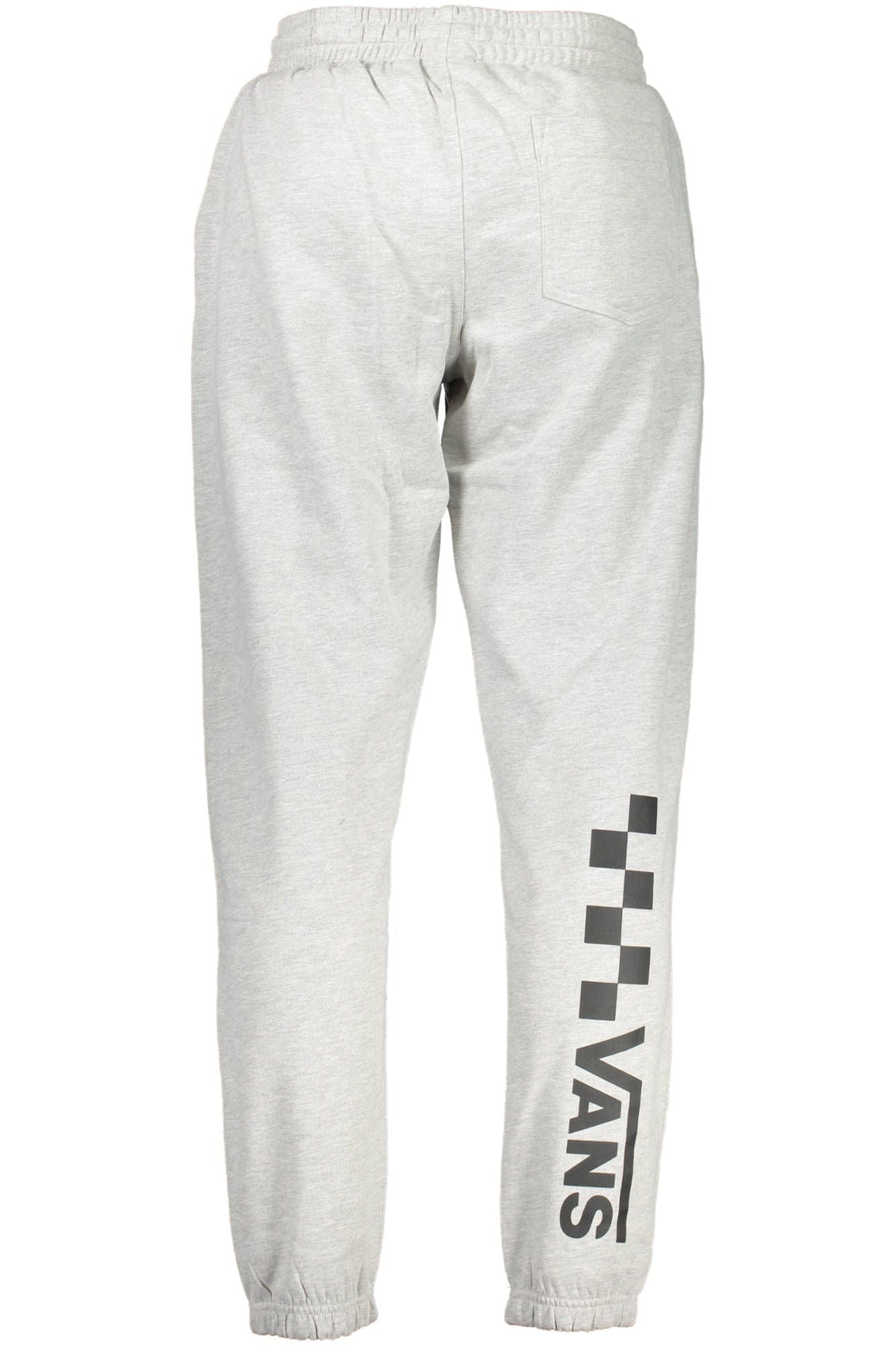 Gray Cotton Fleece Sports Trousers