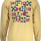 Chic Beige Printed Cotton Tee for Men