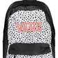Chic Black Logo Backpack with Contrasting Details