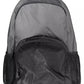 Versatile Gray Urban Backpack with Logo Detail