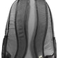Versatile Gray Urban Backpack with Logo Detail