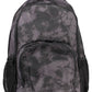 Sleek Black Polyester Backpack with Contrasting Details