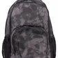 Sleek Black Polyester Backpack with Logo Detail