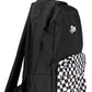 Sleek Black Polyester Backpack with Logo