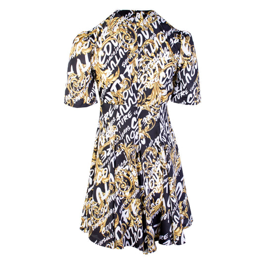 Elegant Baroque Printed Flare Dress