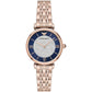 Sleek Bronze Steel Quartz Ladies Watch