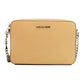 Jet Set Large East West Camel Saffiano Leather Crossbody Bag Purse