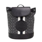 Dempsey Black Smoke Signature Jacquard Canvas Logo Patch Backpack